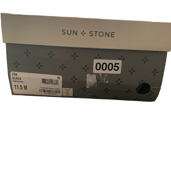 Sun + Stone Quilted Black Sneakers NEW Size 11.5 - Picture 6 of 7